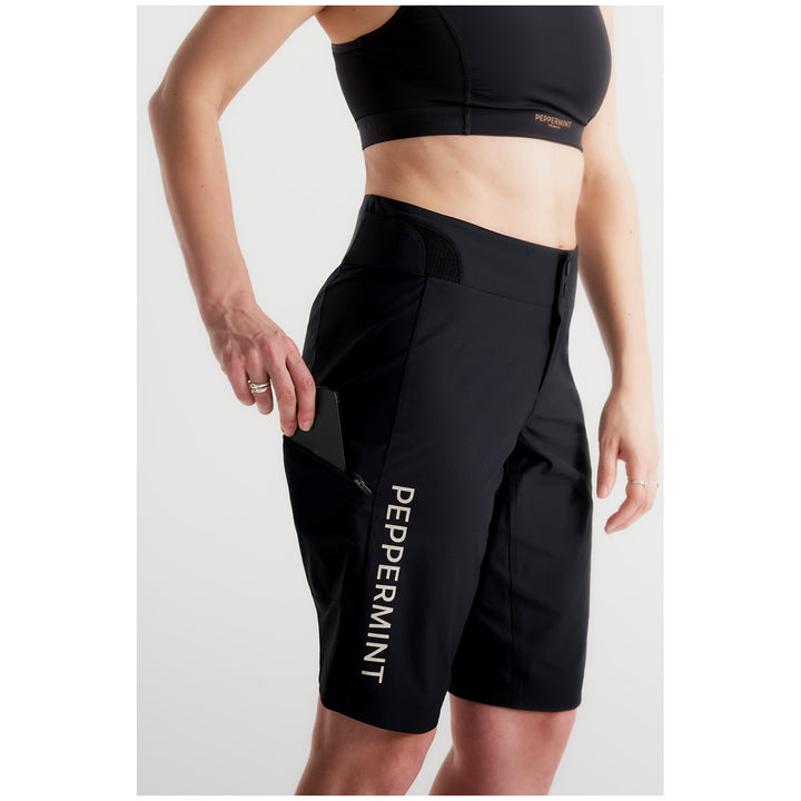 Peppermint Cycling Co. Signature Tech Shorts - Women's Black