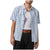 Brixton Cru Oxford Plaid Short-Sleeve Shirt - Men's Light Blue/White Plaid