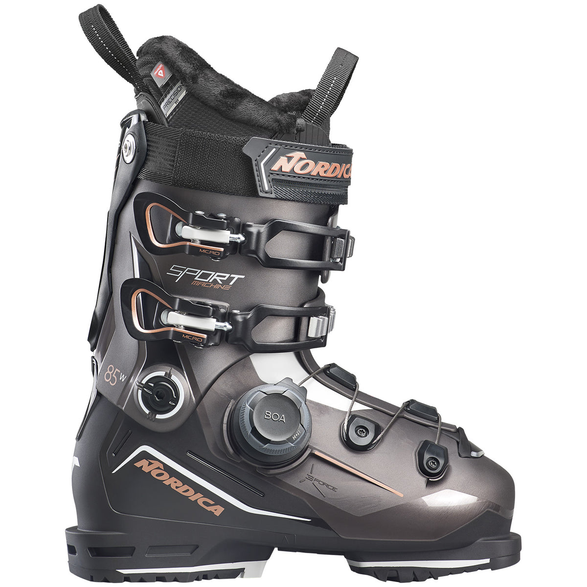 Nordica Sportmachine 3 85 BOA Ski Boots - Women's 2027 Bronze/Black/Pink
