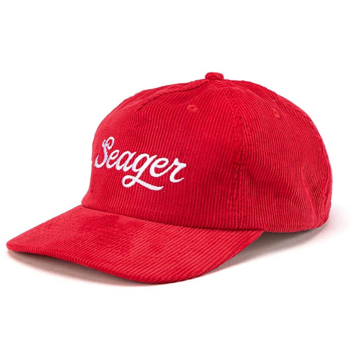 Seager Big Cord Snapback Hat Red