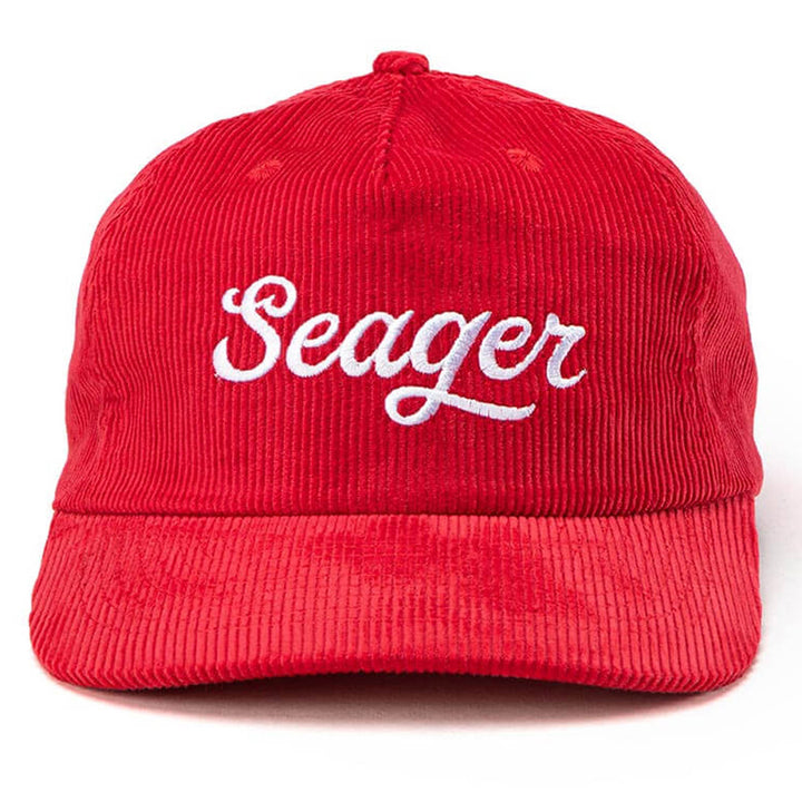 Seager Big Cord Snapback Hat Red