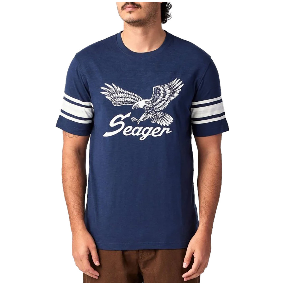 Seager Riggins Crew T-Shirt - Men's Navy