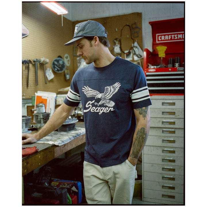 Seager Riggins Crew T-Shirt - Men's Navy