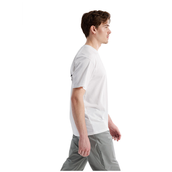 Arc'teryx Kragg SuperLight Cotton Bird Word Short-Sleeve T-Shirt - Men's White Light/Black