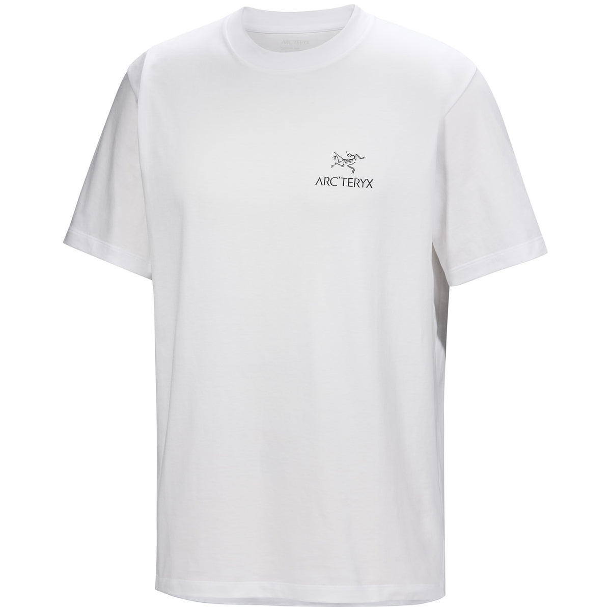 Arc'teryx Kragg SuperLight Cotton Bird Word Short-Sleeve T-Shirt - Men's White Light/Black