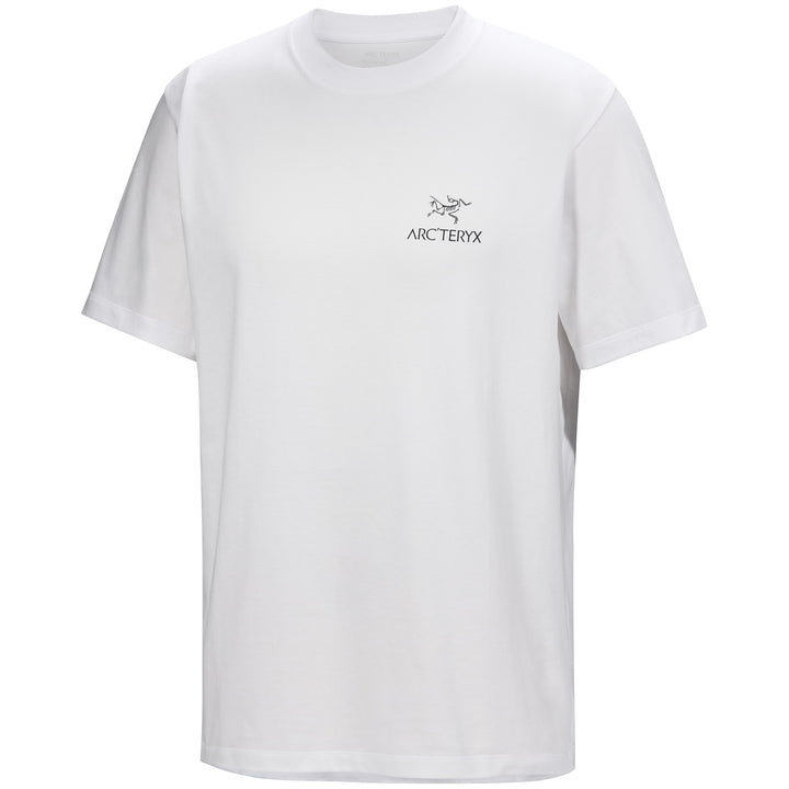 Arc'teryx Kragg SuperLight Cotton Bird Word Short-Sleeve T-Shirt - Men's White Light/Black