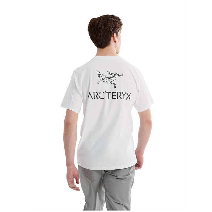 Arc'teryx Kragg SuperLight Cotton Bird Word Short-Sleeve T-Shirt - Men's White Light/Black