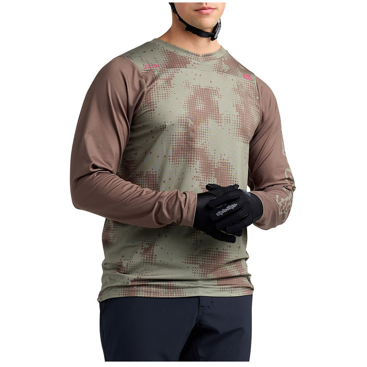 Troy Lee Designs Skyline Chill L/S Jersey Scattered Olive