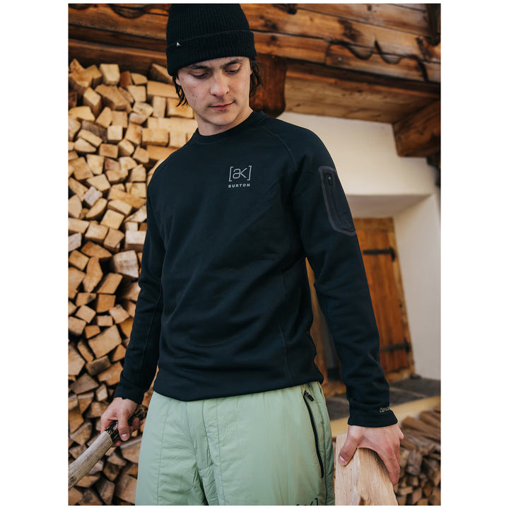 Burton AK Baker Stretch Fleece Crew - Men's True Black
