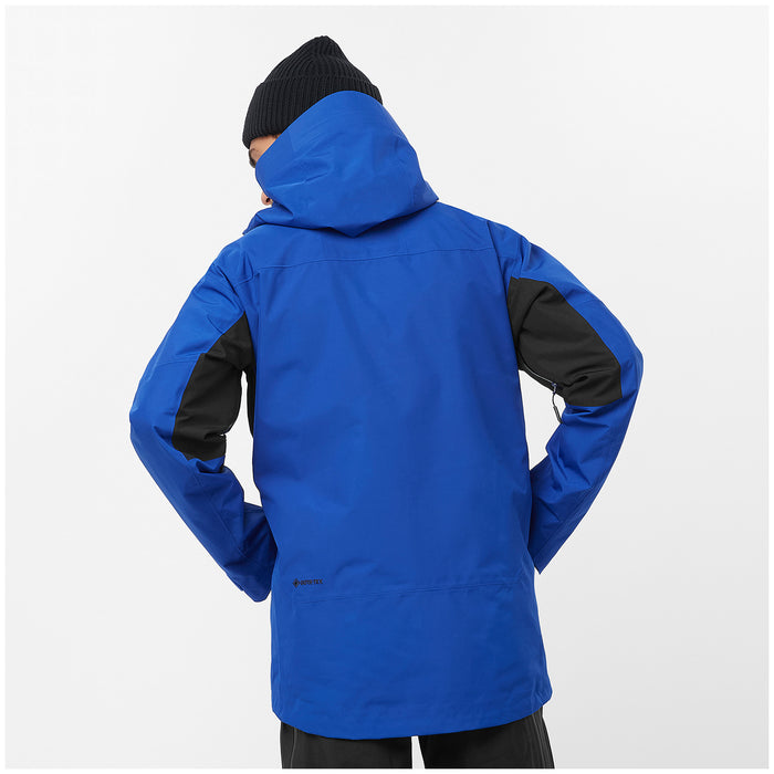 Salomon Charger GORE-TEX 2L Jacket - Men's Surf The Web/Deep Blue