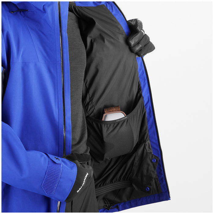 Salomon Charger GORE-TEX 2L Jacket - Men's Surf The Web/Deep Blue