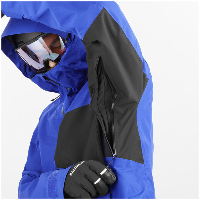 Salomon Charger GORE-TEX 2L Jacket - Men's Surf The Web/Deep Blue