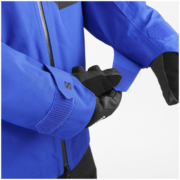 Salomon Charger GORE-TEX 2L Jacket - Men's Surf The Web/Deep Blue