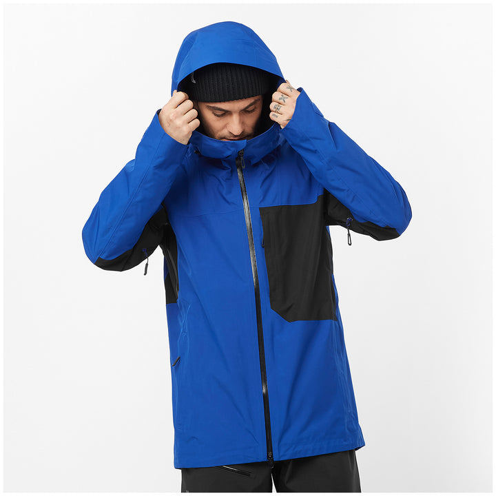 Salomon Charger GORE-TEX 2L Jacket - Men's Surf The Web/Deep Blue