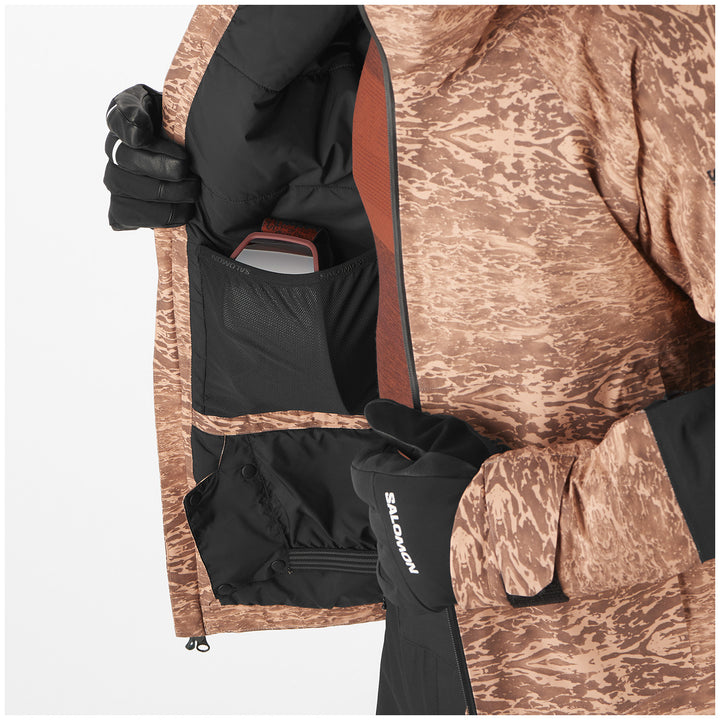 Salomon Transfer Puff Jacket - Men's AO/Deep Black