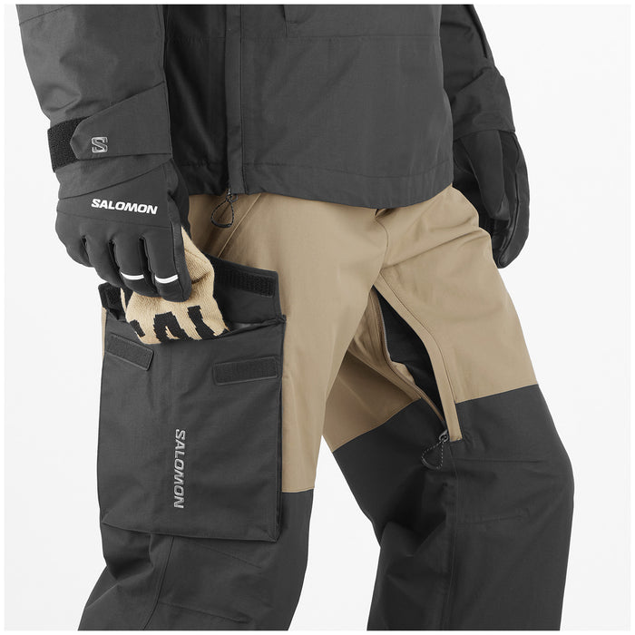 Salomon Transfer Bibs - Men's Shitake/Deep Black