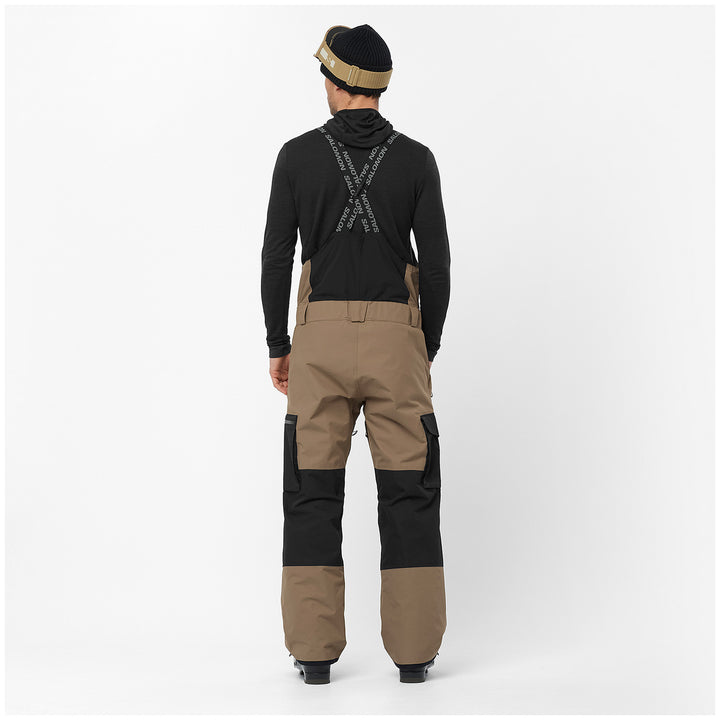 Salomon Transfer Bibs - Men's Shitake/Deep Black