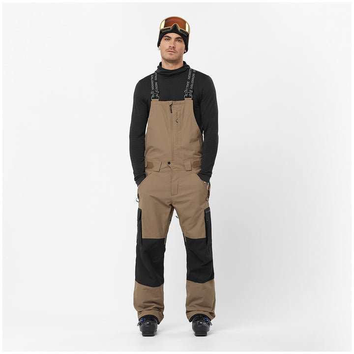 Salomon Transfer Bibs - Men's Shitake/Deep Black
