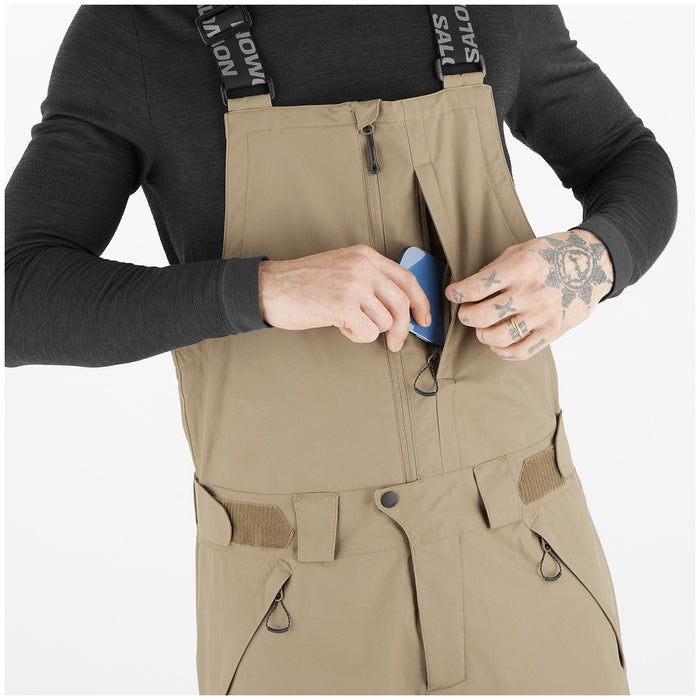 Salomon Transfer Bibs - Men's Shitake/Deep Black