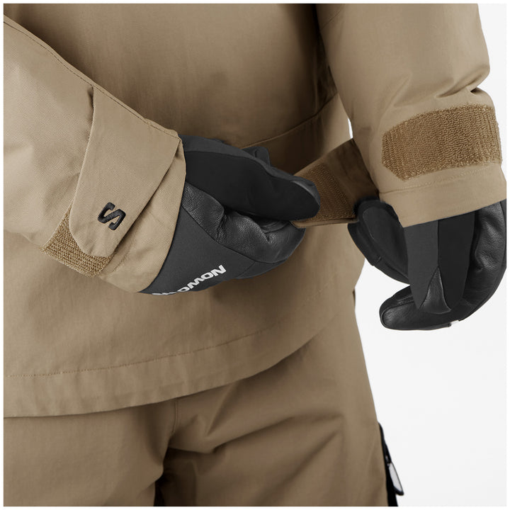 Salomon Transfer Anorak - Men's White Pepper/Deep Black