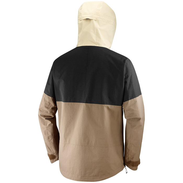 Salomon Transfer Anorak - Men's White Pepper/Deep Black
