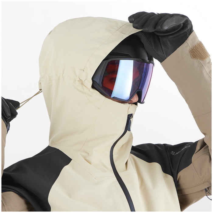 Salomon Transfer Anorak - Men's White Pepper/Deep Black