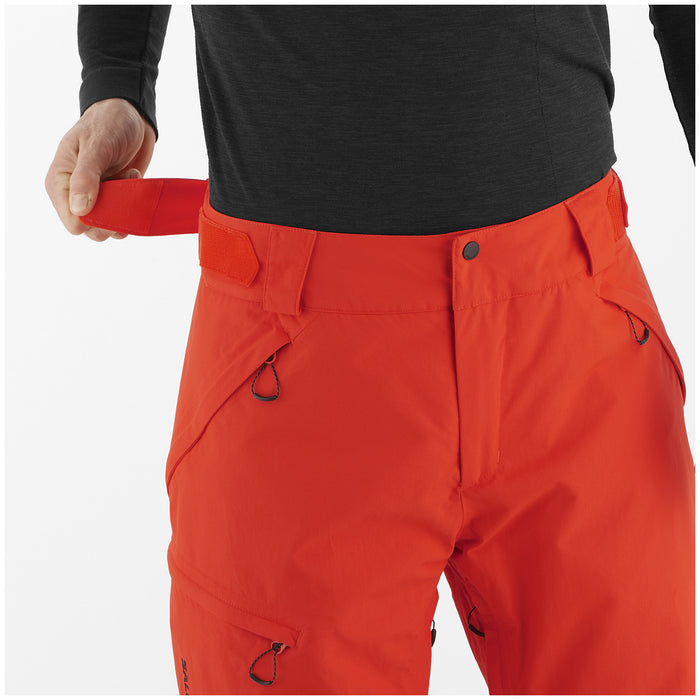 Salomon Transfer Puff Pants - Men's Cherry Tomato/Deep Black