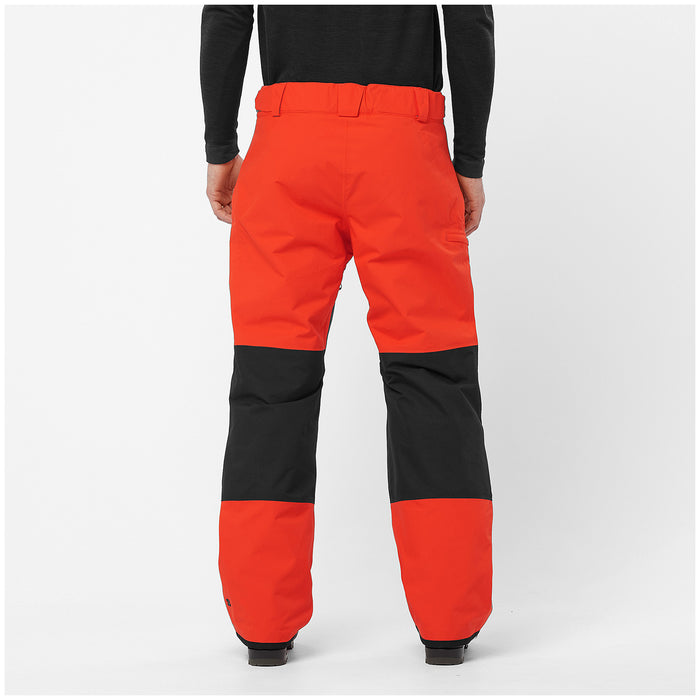 Salomon Transfer Puff Pants - Men's Cherry Tomato/Deep Black