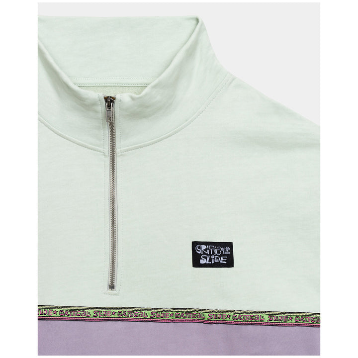 The Critical Slide Society Cogs 1/4 Zip Fleece - Men's Green Haze