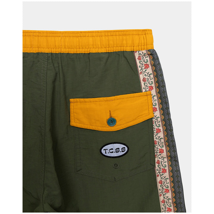 The Critical Slide Society Mendoza 16" Mixed Tape Boardshorts - Men's Green