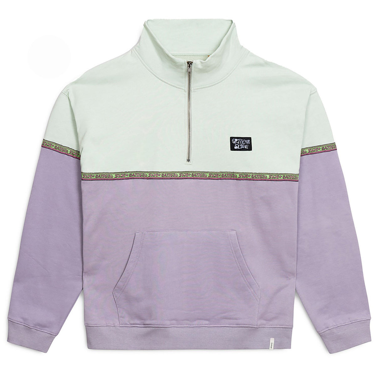The Critical Slide Society Cogs 1/4 Zip Fleece - Men's Green Haze
