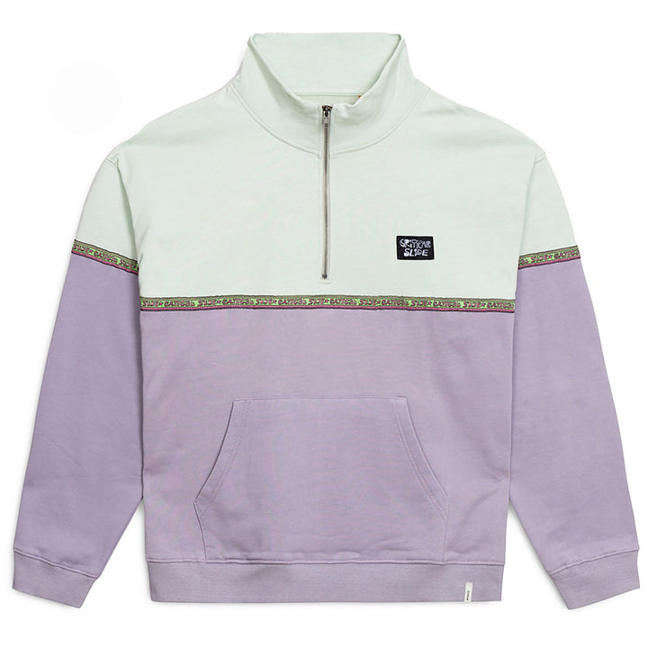 The Critical Slide Society Cogs 1/4 Zip Fleece - Men's Green Haze