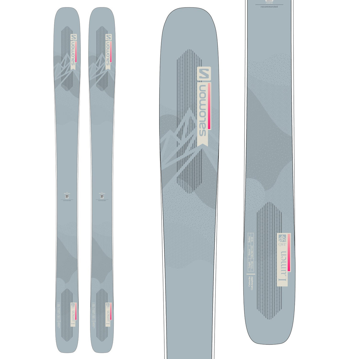 Salomon QST Lumen 99 Skis + Warden MNC 11 Bindings - Rental - Women's 2022
