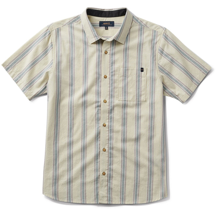 Roark Journey Short-Sleeve Shirt - Men's Stripe Seafoam