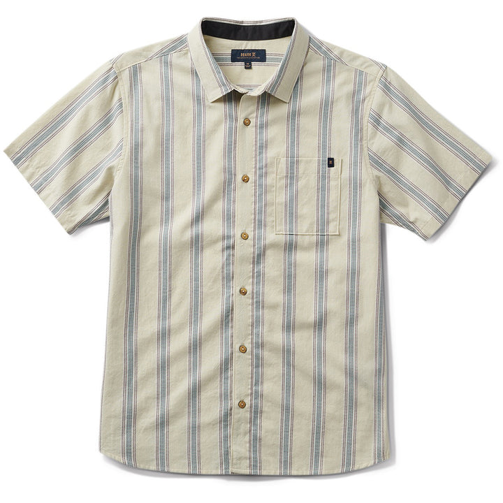 Roark Journey Short-Sleeve Shirt - Men's Stripe Seafoam