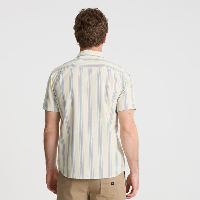 Roark Journey Short-Sleeve Shirt - Men's Stripe Seafoam