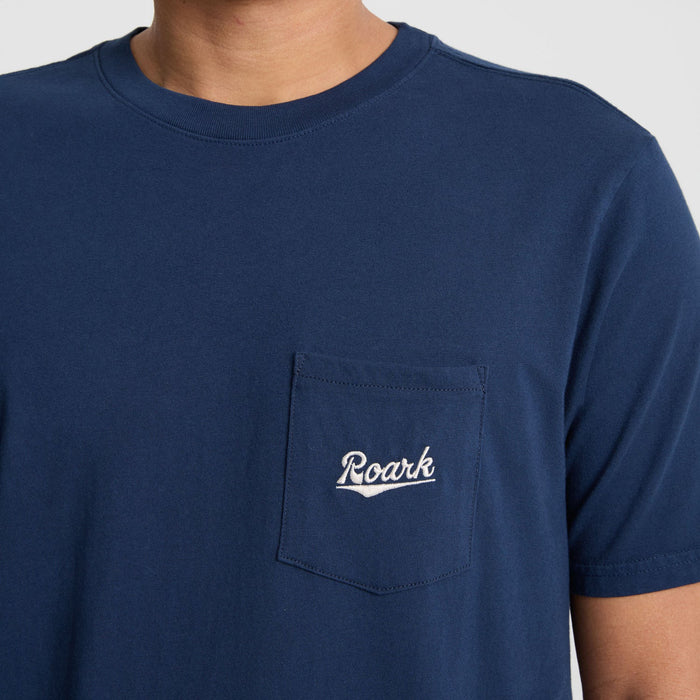 Roark Script Pocket T-Shirt - Men's Navy
