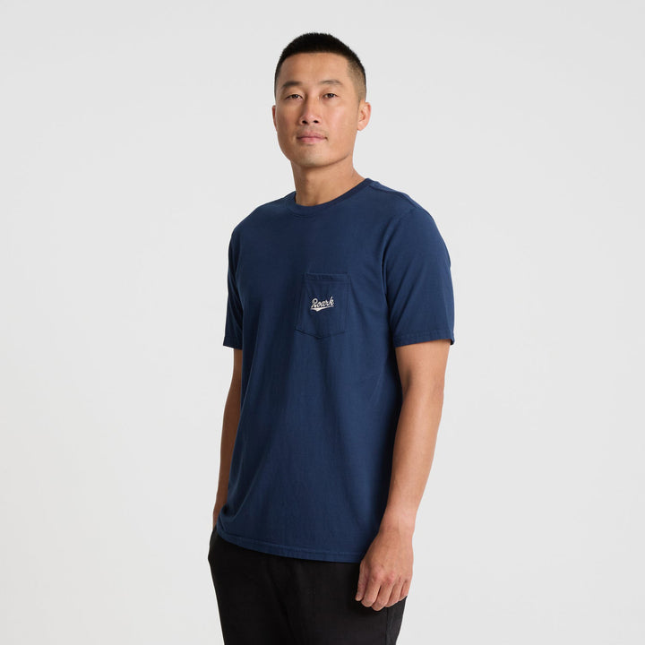 Roark Script Pocket T-Shirt - Men's Navy