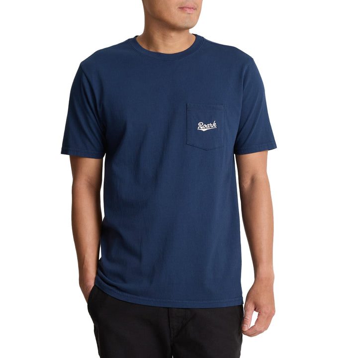 Roark Script Pocket T-Shirt - Men's Navy