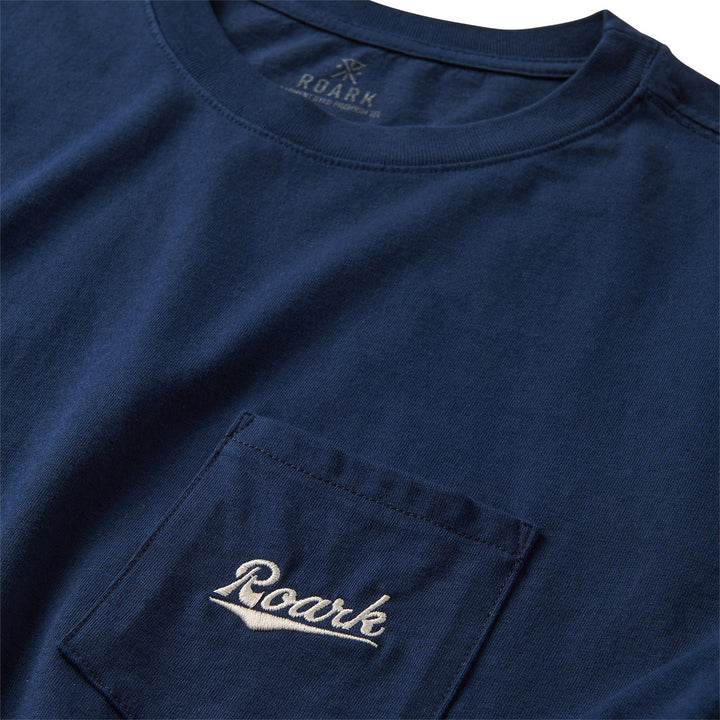 Roark Script Pocket T-Shirt - Men's Navy