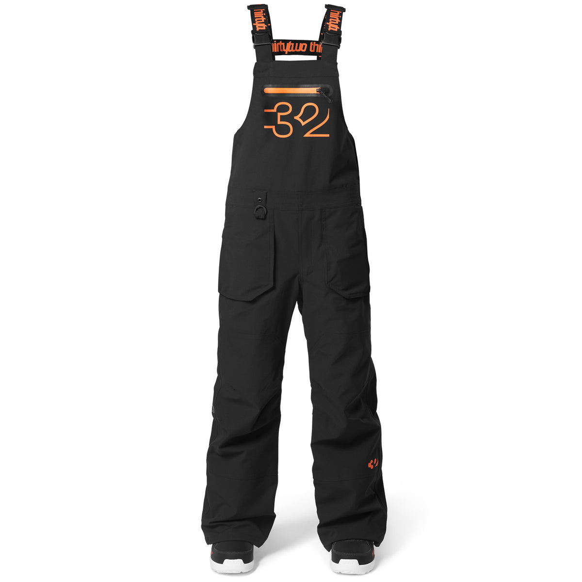 thirtytwo Basement Bibs - Boys' Black/Orange