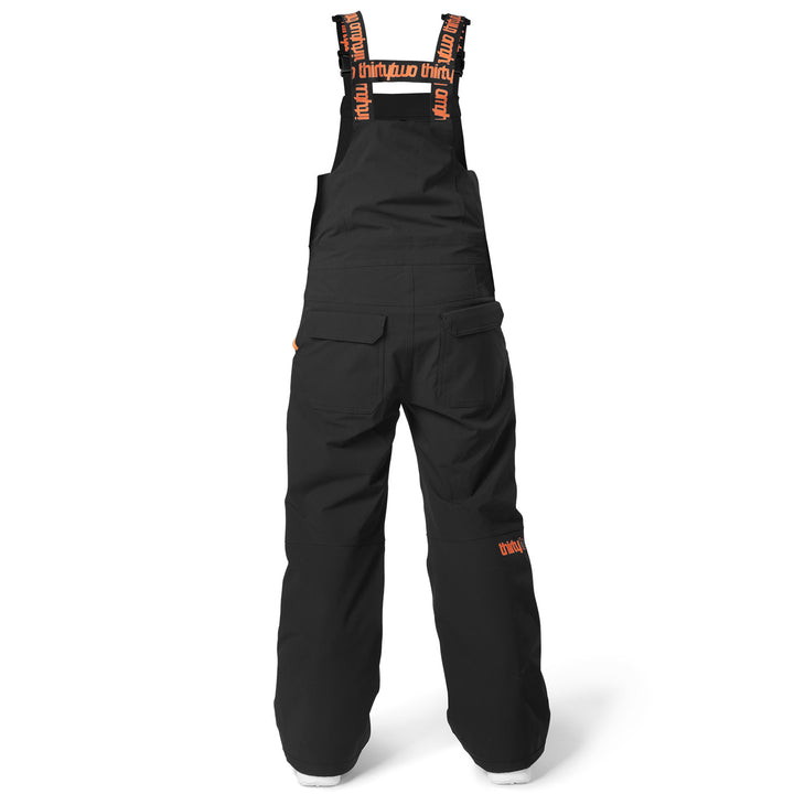 thirtytwo Basement Bibs - Boys' Black/Orange