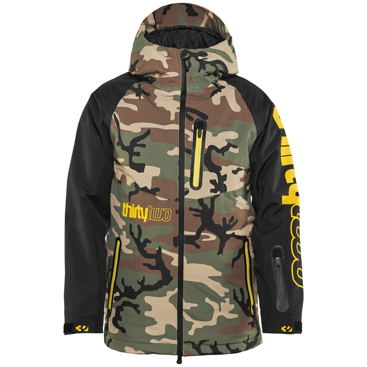 thirtytwo Grasser Insulated Jacket - Boys' Black/Camo