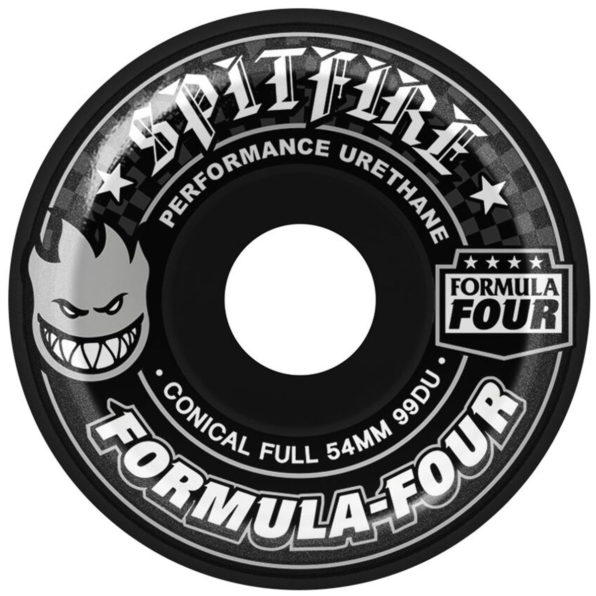 Spitfire Formula Four 99d Conical Full Black Skateboard Wheels