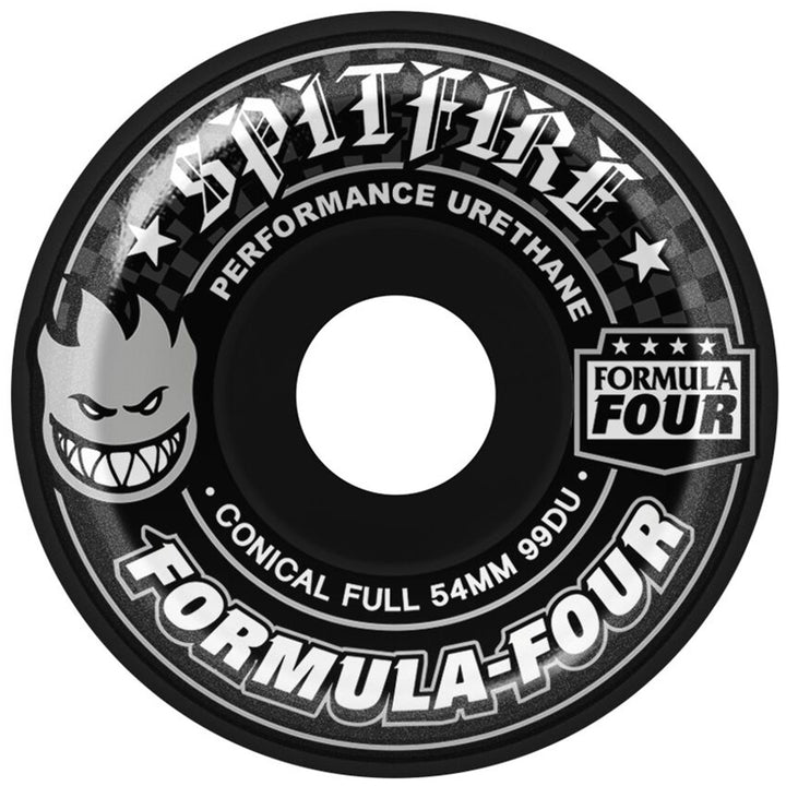 Spitfire Formula Four 99d Conical Full Black Skateboard Wheels