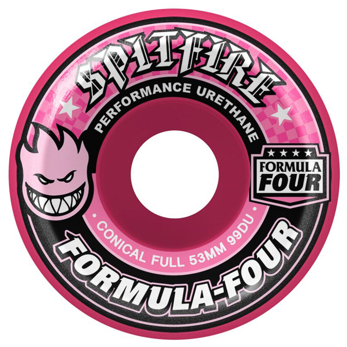Spitfire Formula Four 99d Conical Full Pink Skateboard Wheels