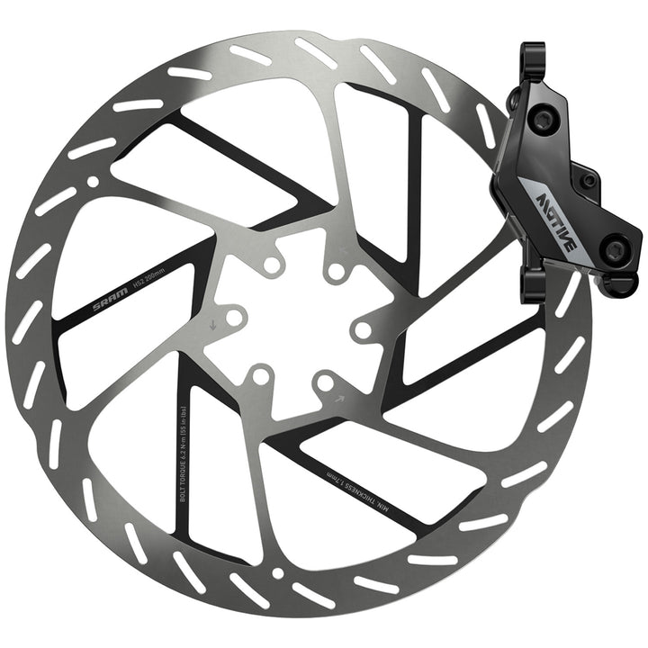 SRAM Motive Silver Disc Brake Black Ano