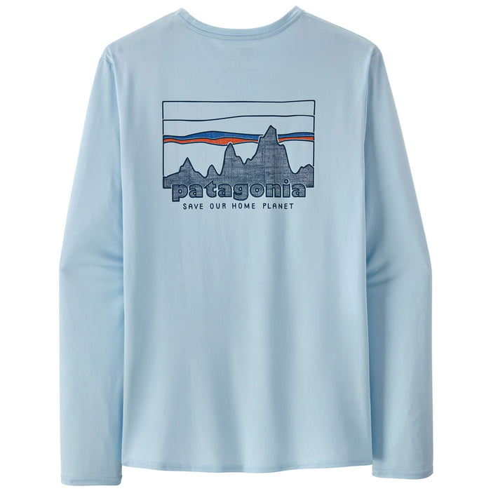 Patagonia Cap Cool Daily Graphic Long-Sleeve T-Shirt - Men's '73 Skyline: Chilled Blue