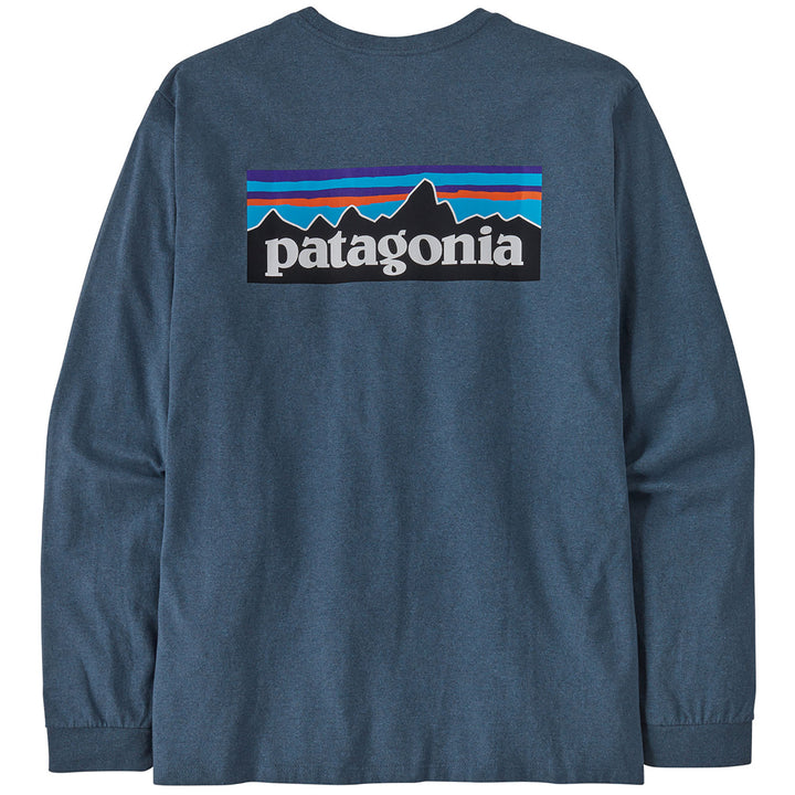Patagonia Long-Sleeve P-6 Logo Responsibili-Tee T-Shirt - Men's Utility Blue