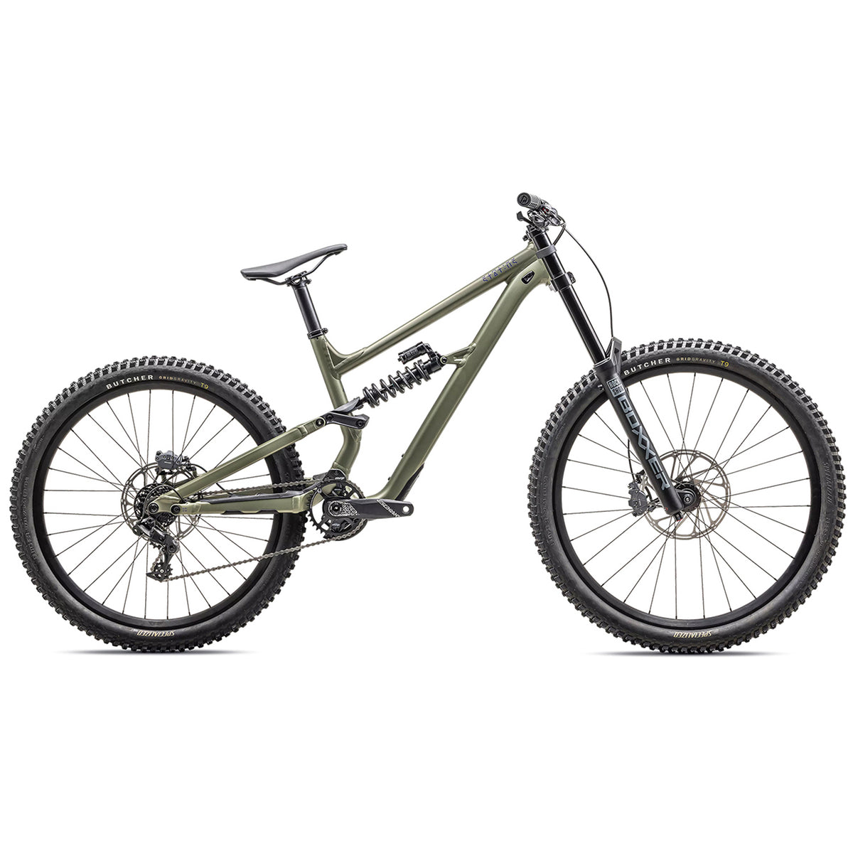 Specialized Status 2 170 DH Complete Mountain Bike 2025 Satin Metallic Spruce/Purple Haze